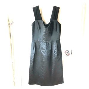 Dolce & Gabbana black cocktail wiggle satin dress